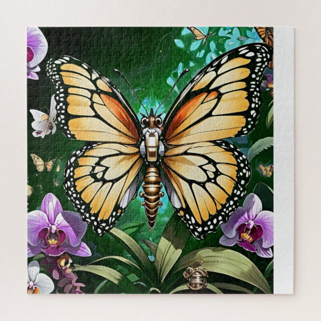 Butterfly Garden Delight Jigsaw Puzzle (Vertical)