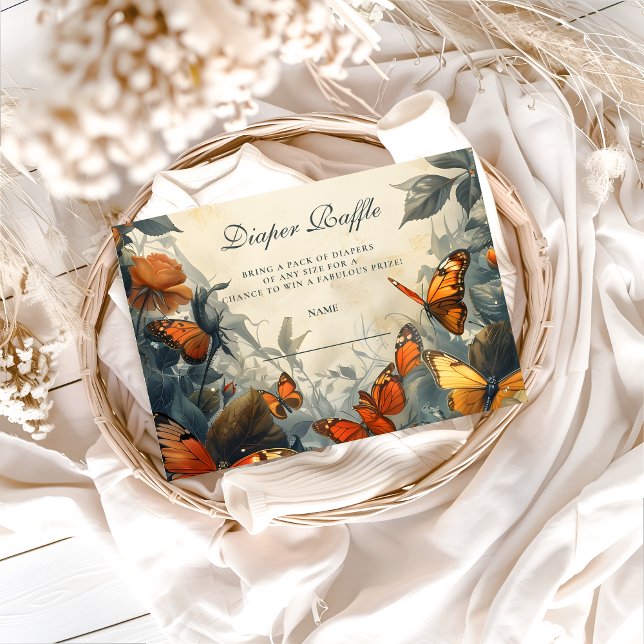 Butterfly Garden Diapper Raffle Enclosure Card (Creator Uploaded)