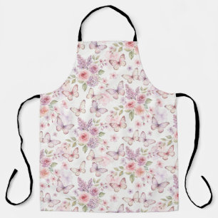 Butterfly Garden Floral Apron