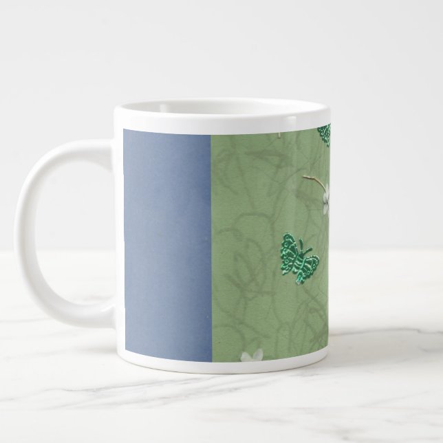 Butterfly Garden     Large Coffee Mug (Left)