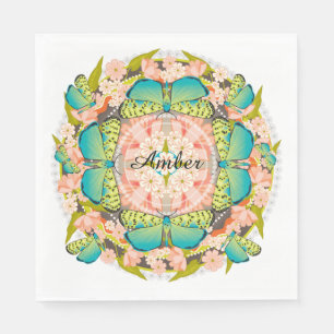 Butterfly Garden Napkin