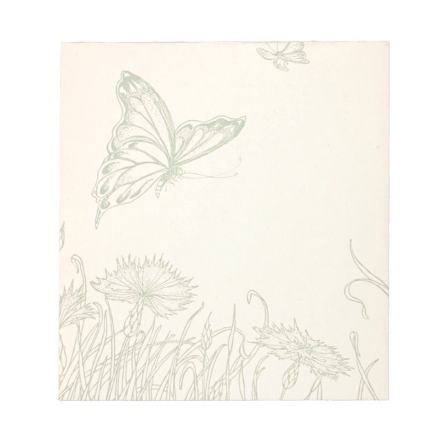 Butterfly garden notepad (Front)