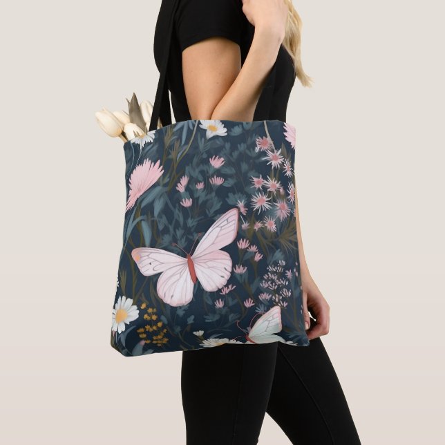 Butterfly Garden Tote Bag (Close Up)