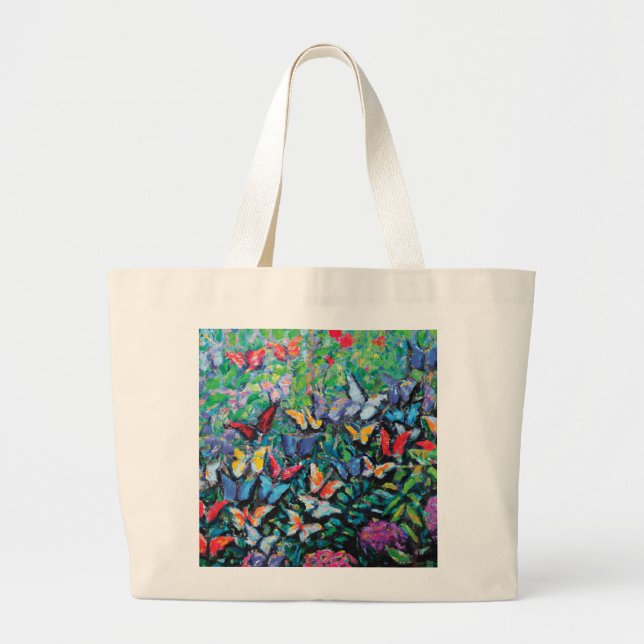 Butterfly Garden Tote Bag (Front)