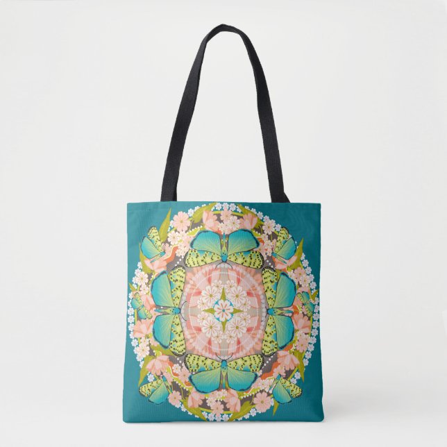 Butterfly Garden Tote Bag (Front)