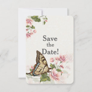 Butterfly Garden Wedding Save The Date Invitation