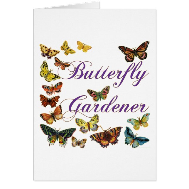 Butterfly Gardener Saying (Front)