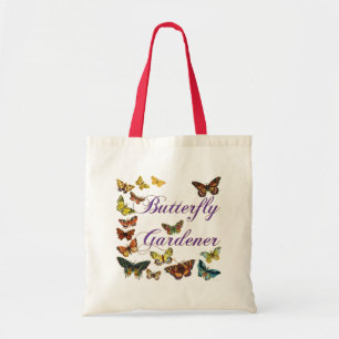 Butterfly Gardener Saying Tote Bag