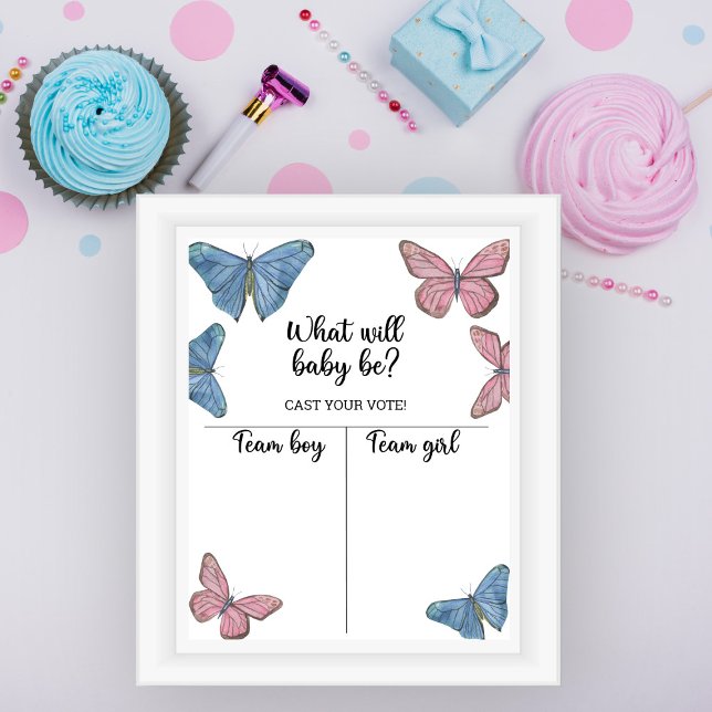 Butterfly - Gender reveal Boy or Girl chart (Creator Uploaded)
