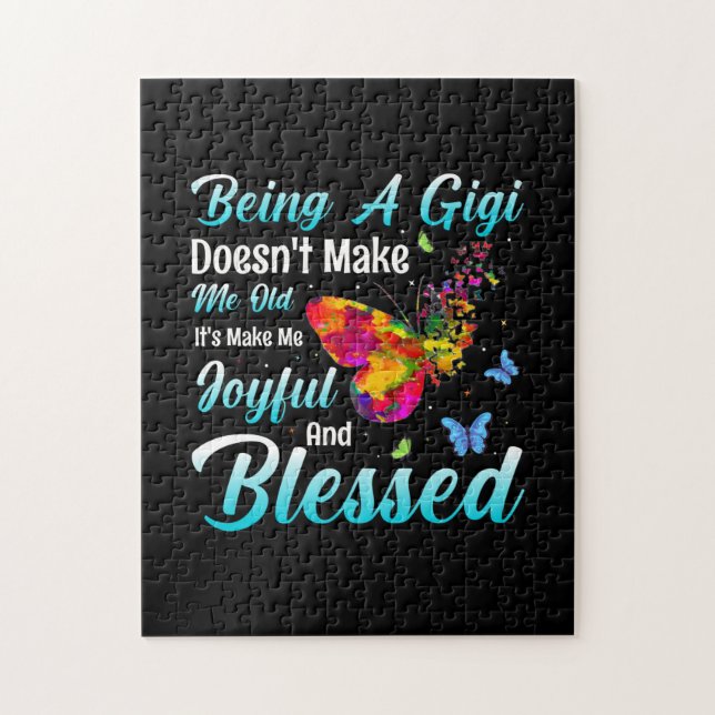 Butterfly Gift | Being A GiGi Jigsaw Puzzle (Vertical)