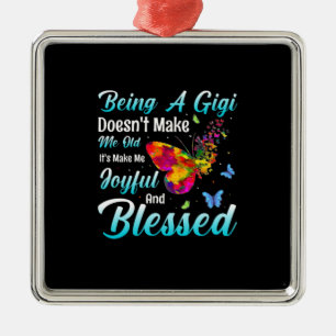 Butterfly Gift Being A GiGi Metal Tree Decoration