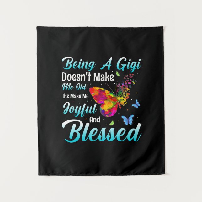 Butterfly Gift | Being A GiGi Tapestry (Front)