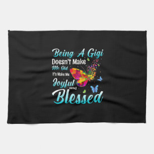 Butterfly Gift Being A GiGi Tea Towel