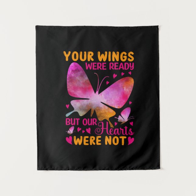 Butterfly Gift | Our Wings Were Ready Tapestry (Front)