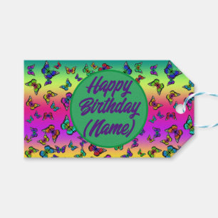 Butterfly Gift Tag With Name