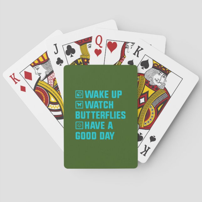 Butterfly Gift | Wake Up What Butterfly Playing Cards (Back)