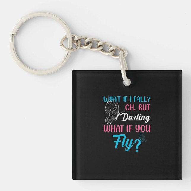 Butterfly Gift | What If You Fly Key Ring (Front)
