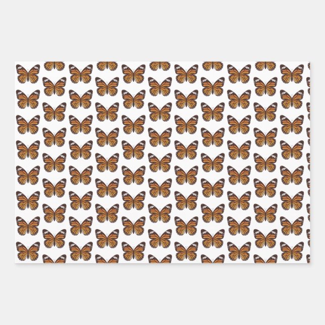 Butterfly gift wrap paper (Front)