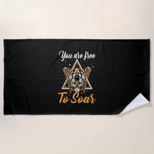 Butterfly Gift You Are Free To Soar Beach Towel