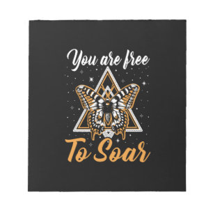 Butterfly Gift You Are Free To Soar Notepad