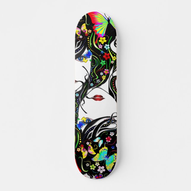Butterfly Girl 1A Skateboard (Front)