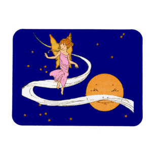 butterfly girl in space magnet
