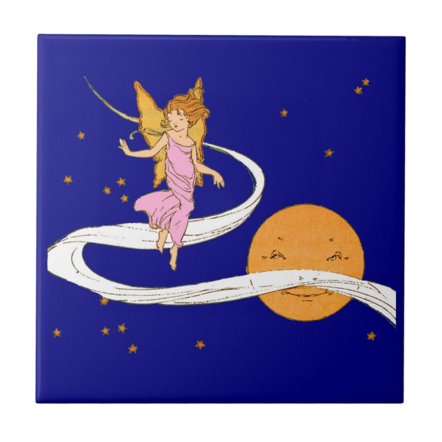 butterfly girl in space tile (Front)