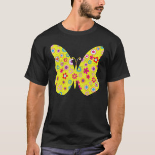 Butterfly Girl Who Loves Butterflies Cute Flower B T-Shirt