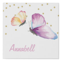 butterfly girls room wall art