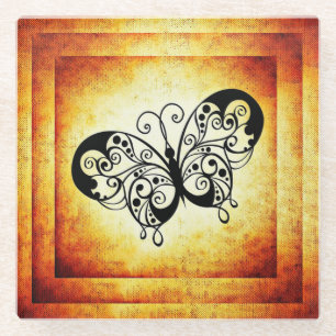 Butterfly Glass Coaster
