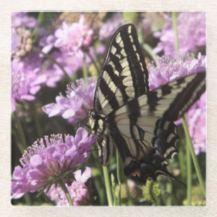 Butterfly glass coaster