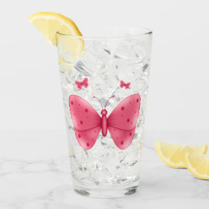 butterfly glass cup