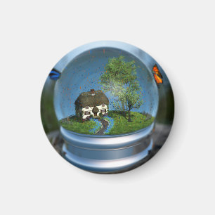 Butterfly Globe Magnet