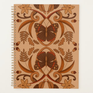 Butterfly Golden Brown Autumn Fall Planner