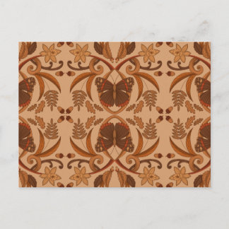 Butterfly Golden Brown Autumn Fall Postcard