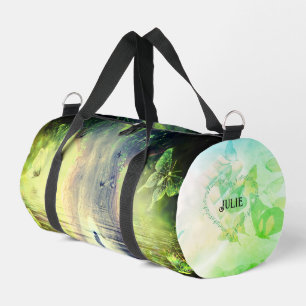 Butterfly Green Heaven  Duffle Bag