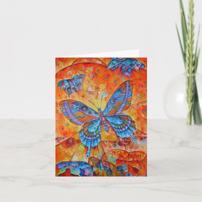 Butterfly Greeting Card (Front)