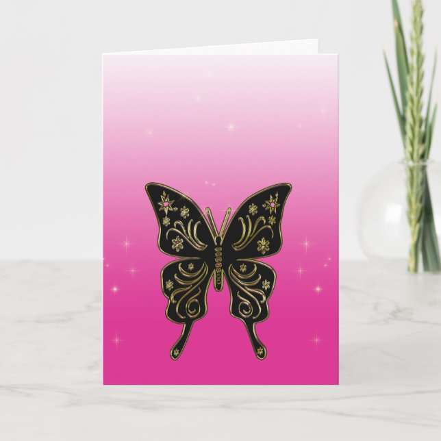 Butterfly Greeting Card (Front)