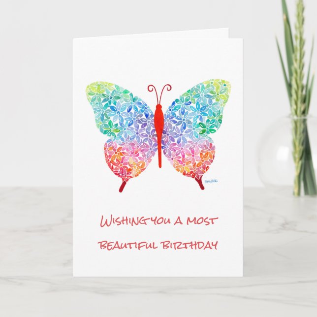 Butterfly Greeting Card (Front)