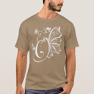 Butterfly Grunge Fairycore Aesthetic Letter C Mono T-Shirt