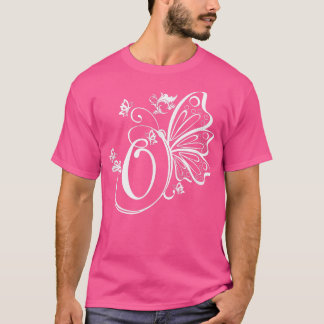 Butterfly Grunge Fairycore Aesthetic Letter O Mono T-Shirt