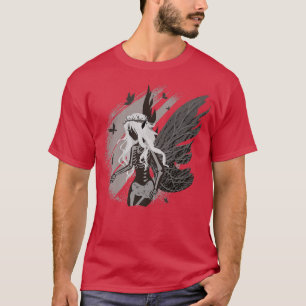 Butterfly Grunge Fairycore Aesthetic Skeleton Dark T-Shirt