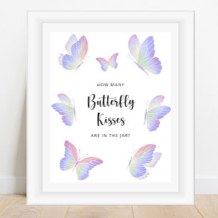 Butterfly guess how many butterfly kisses poster