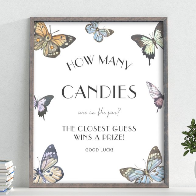 Butterfly Guess How Many Candies Game Poster (Creator Uploaded)