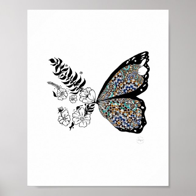 Butterfly handcraft poster (Front)
