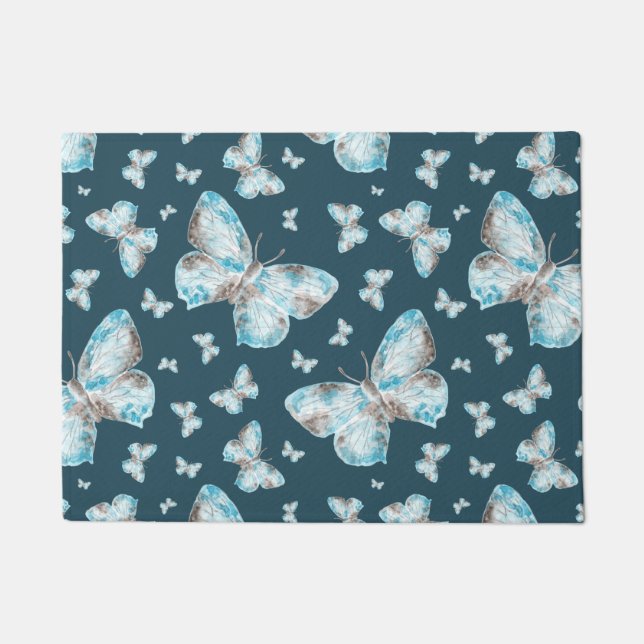 Butterfly Handprint Art Doormat (Front)