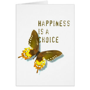 Butterfly- Happiness is a Choice Card