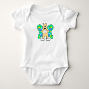 Butterfly happy baby bodysuit