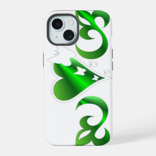 Butterfly Heart and Lily Rainbowart iPhone 15 Case