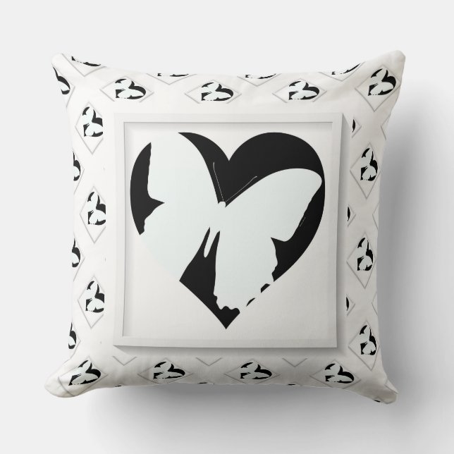 Butterfly Heart  Cushion (Front)